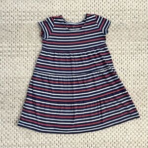 Classic Prep Red, White, and Blue 100% Pima Cotton Dress - Size 7